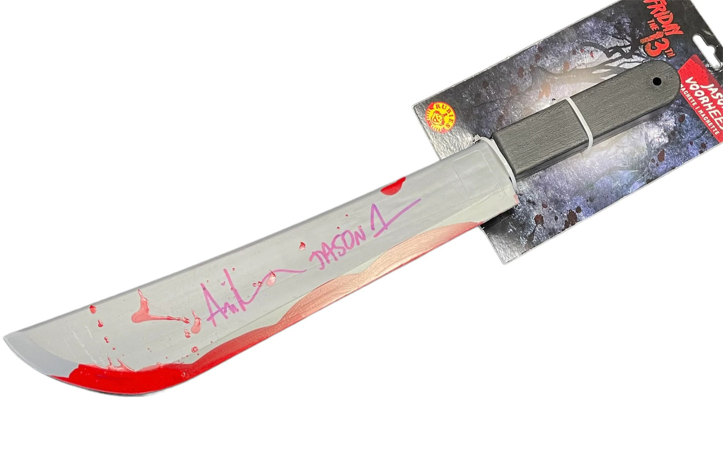Ari Lehman "Jason 1" Autographed Friday The 13Th Machete Toy (Jsa)