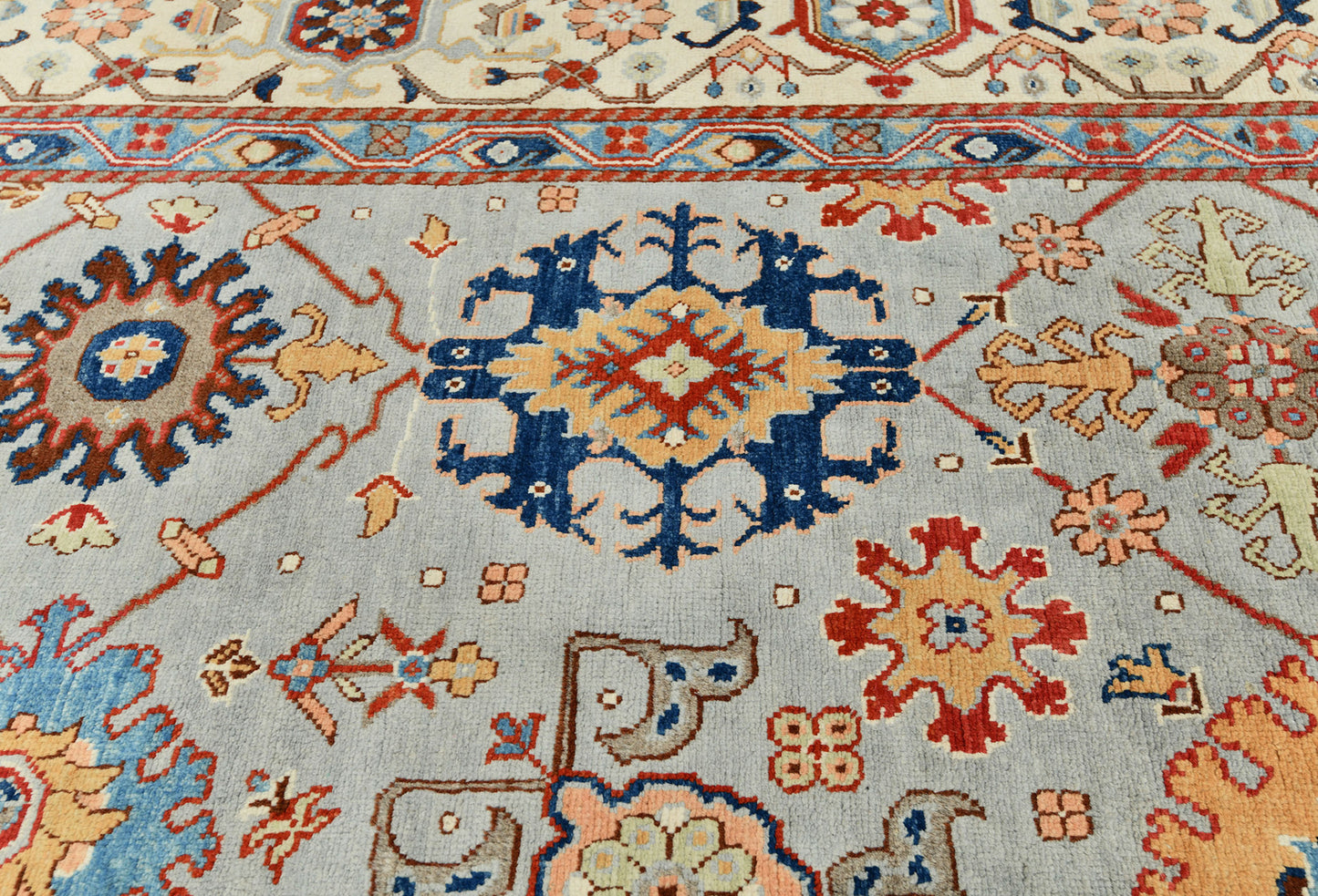 9X12 ft Handmade Kazak Serapi Oriental Rug Tribal