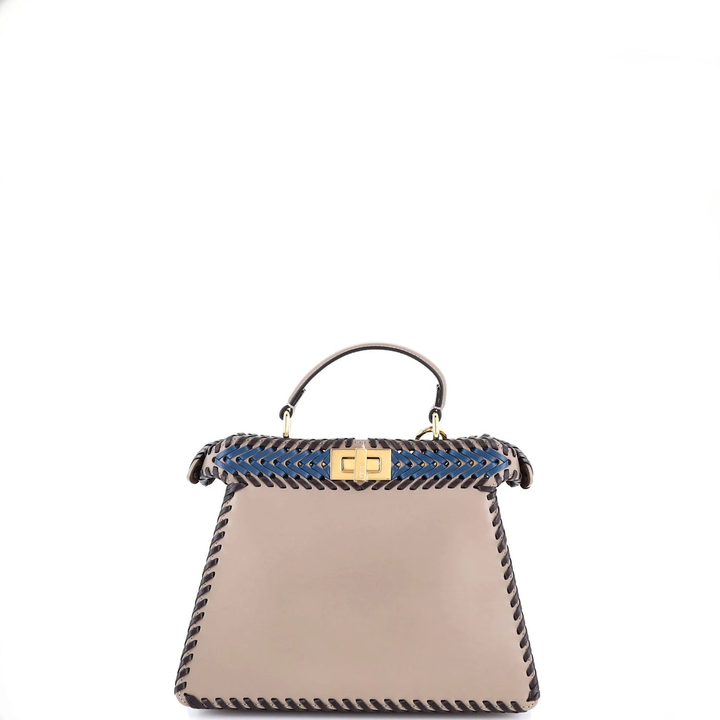 Fendi Peekaboo Iseeu Bag Woven Leather Small