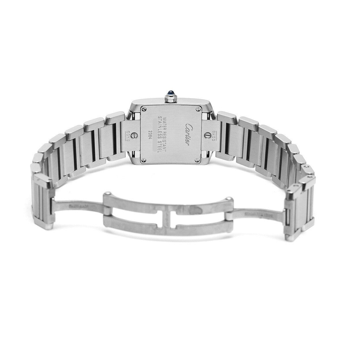 Cartier Tank Franaise Sm W51008Q3 Silver Ladies Used Watch #323325