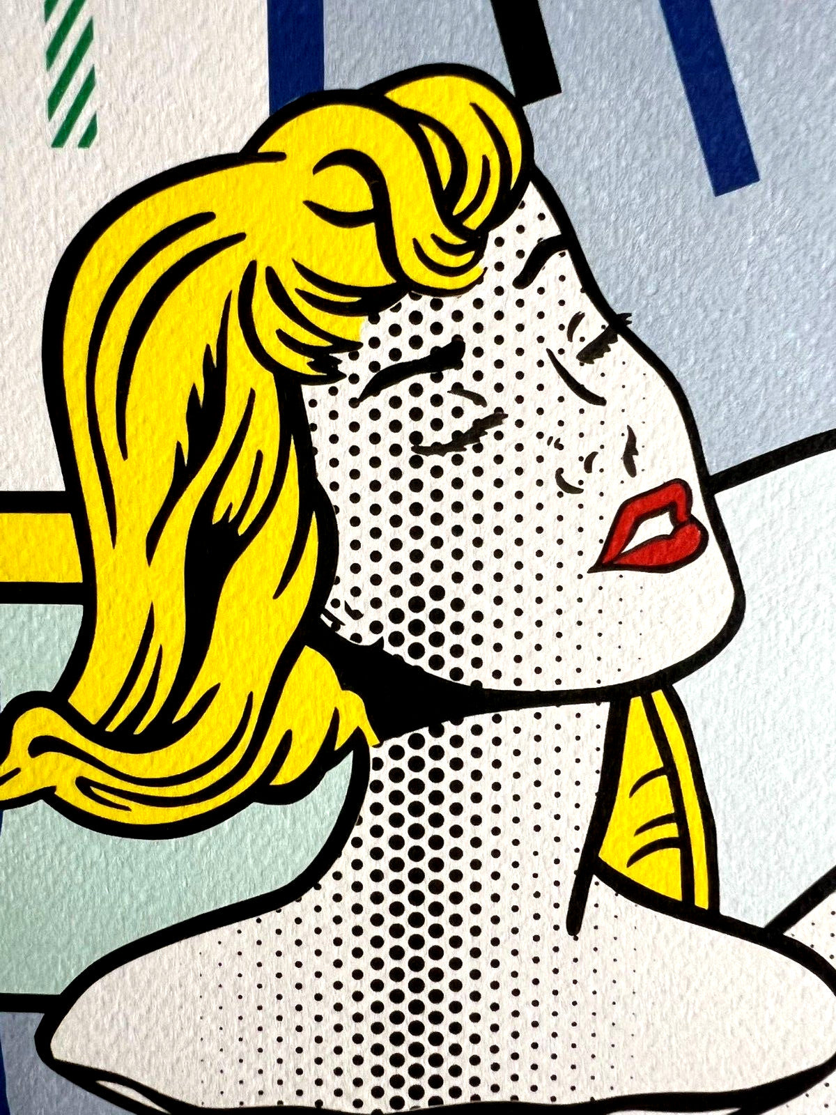 Roy Lichtenstein Lithograph Coa Signed Op Limited Rare