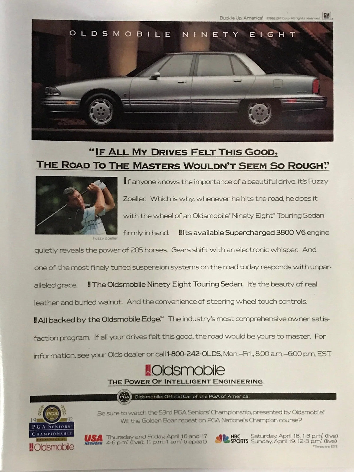 Jack Nicklaus Autographed 1992 Pga Seniors Championship Program (Jsa)