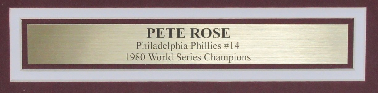 Pete Rose Signed 16X20 Photo Philadelphia