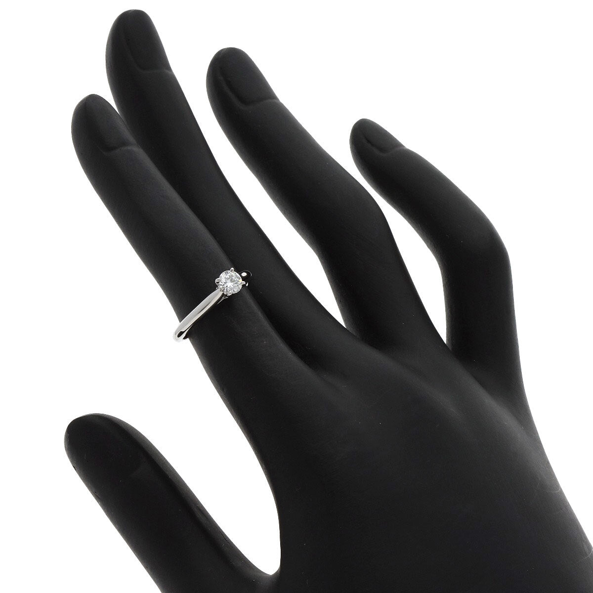 CARTIER Ring Solitaire Diamond #45 Platinum