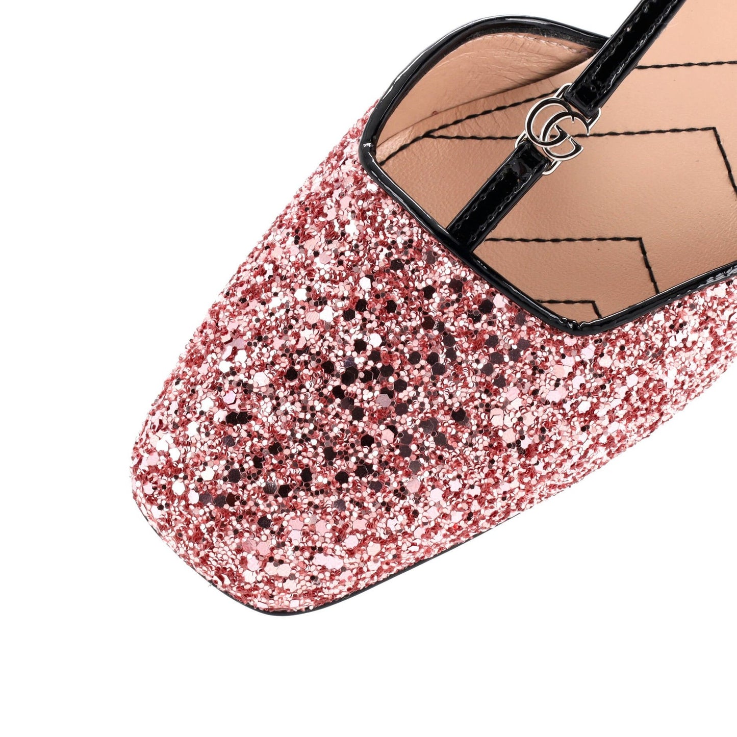 Patent Gucci Women's Slingback Pumps Glitter and