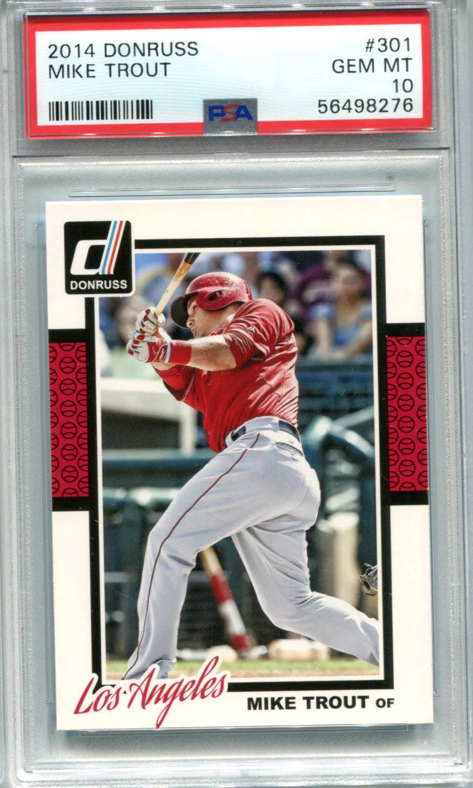 Mike Trout 2014 Donruss #301 Psa Gem Mt 10 Card