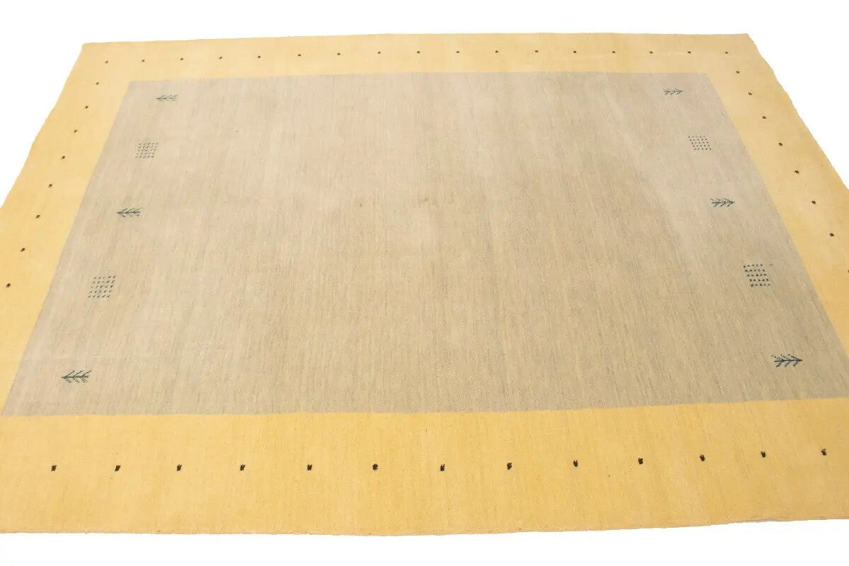 Modern Lori Gabbeh Rug Hand-Loomed Tribal Border