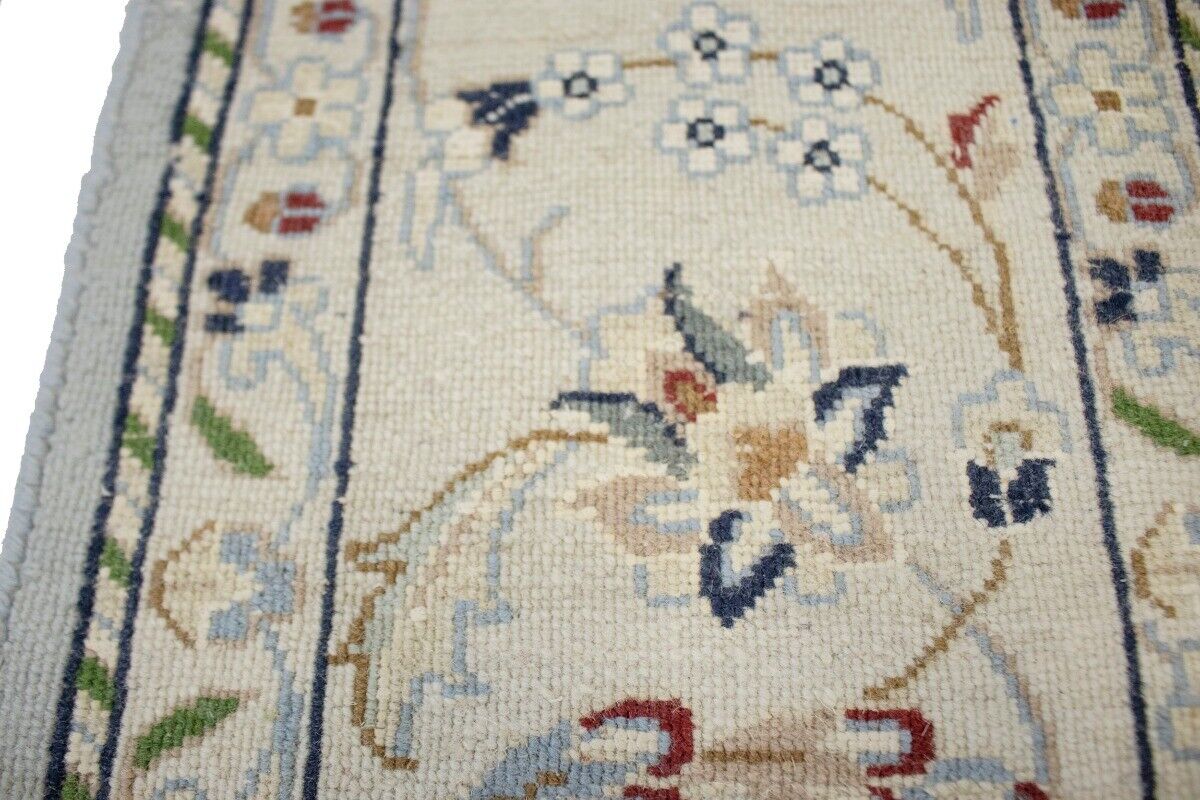 5X7 Ft Handmade Indo-Nain Classic Floral Style