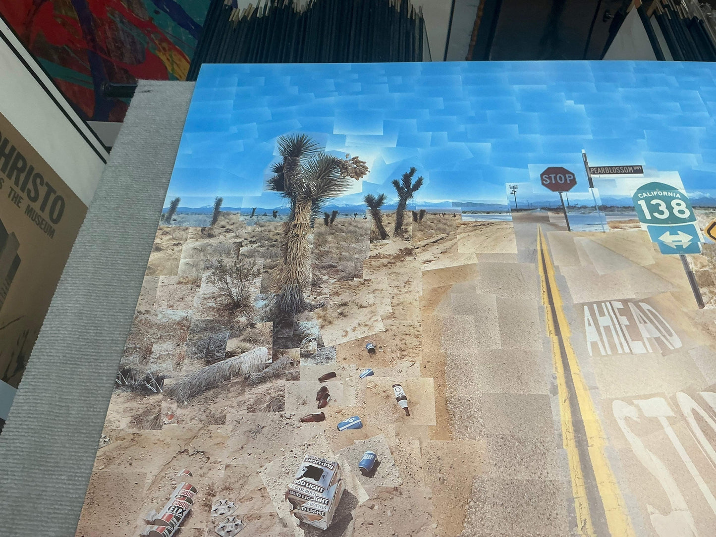 David Hockney Pearblossom Highway " Poster Pop Art Multicolor