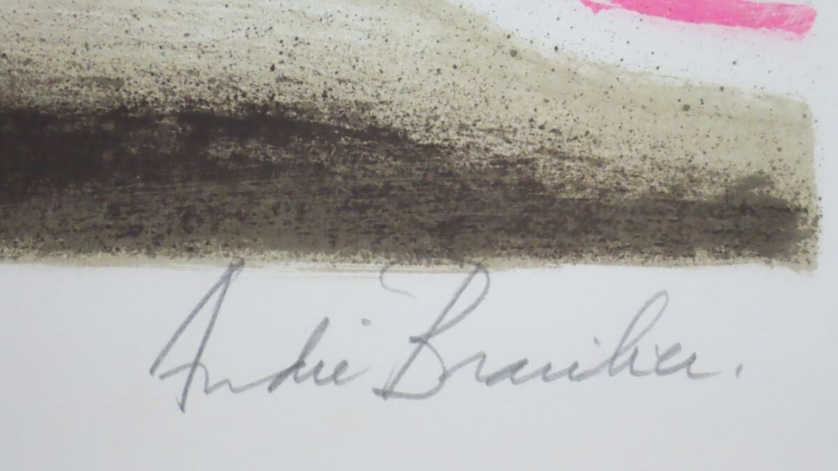 Andre Brasilier Signed Original Lithograph Print