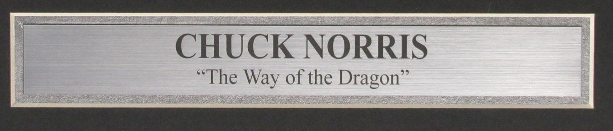 Chuck Norris Autographed 11X14 Photo "The Way Of