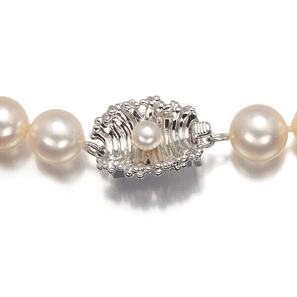 Tasaki Necklace Akoya Pearl Pearl 7.5-8.0Mm Silver