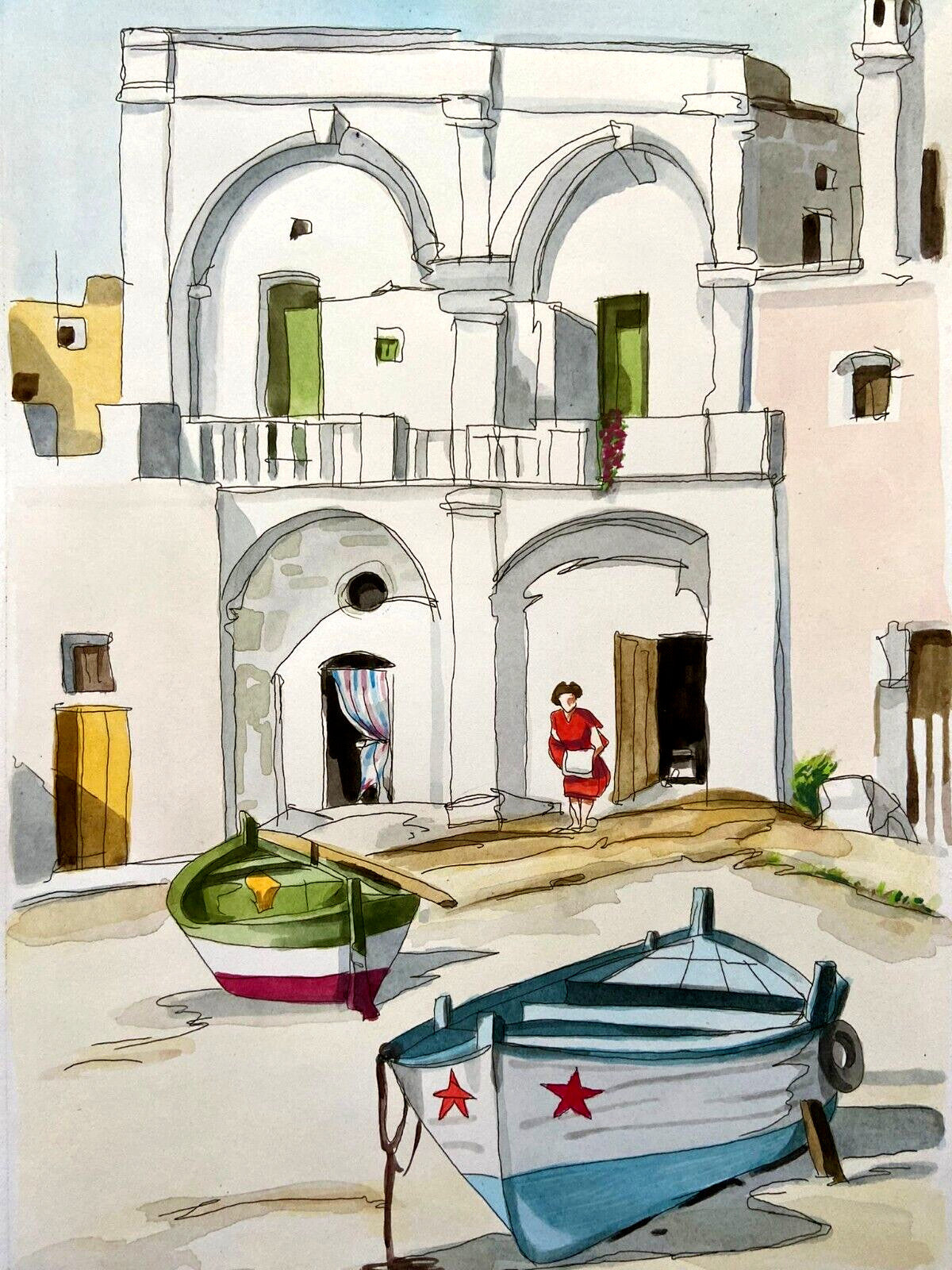 Aldo Riso 'The White House In Leuca' Hand