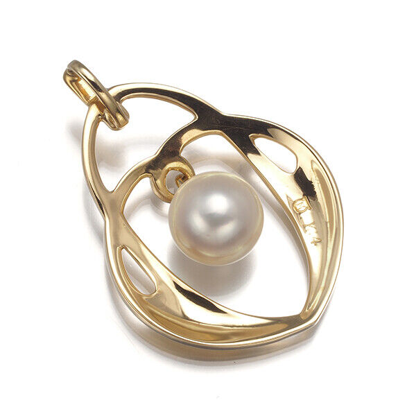 MIKIMOTO Pendant Akoya Pearl 7.0mm 14K 585 Yellow