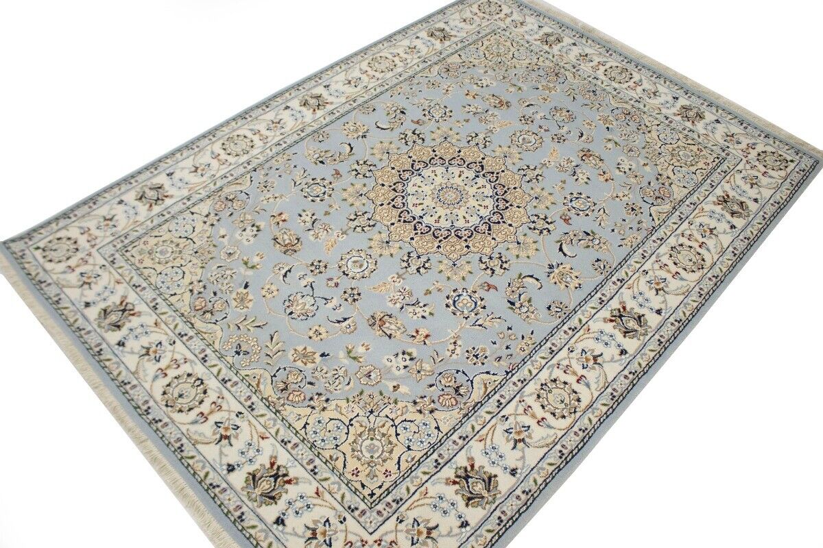 5X7 Ft Handmade Indo-Nain Classic Floral Style