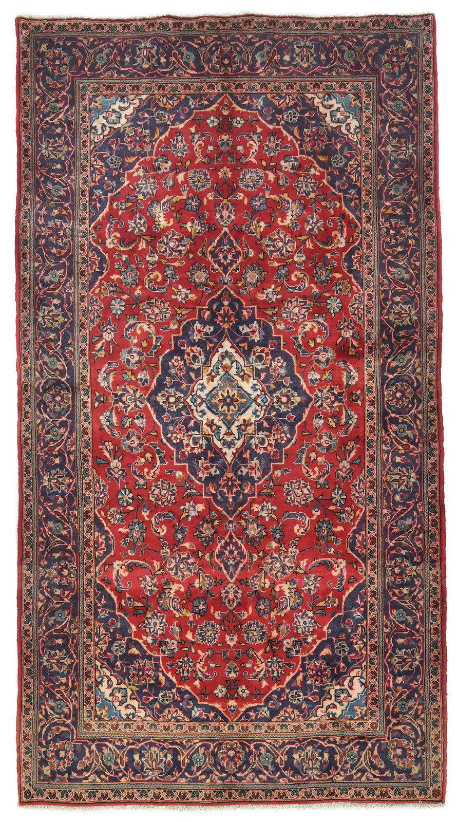 Hand-Knotted Vintage 5X9 Ft Oriental Rug Floral