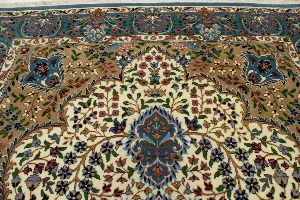 ft Handmade Classic Floral Kirman Rug Large Oriental Home Decor Carpet 6'6X9'4