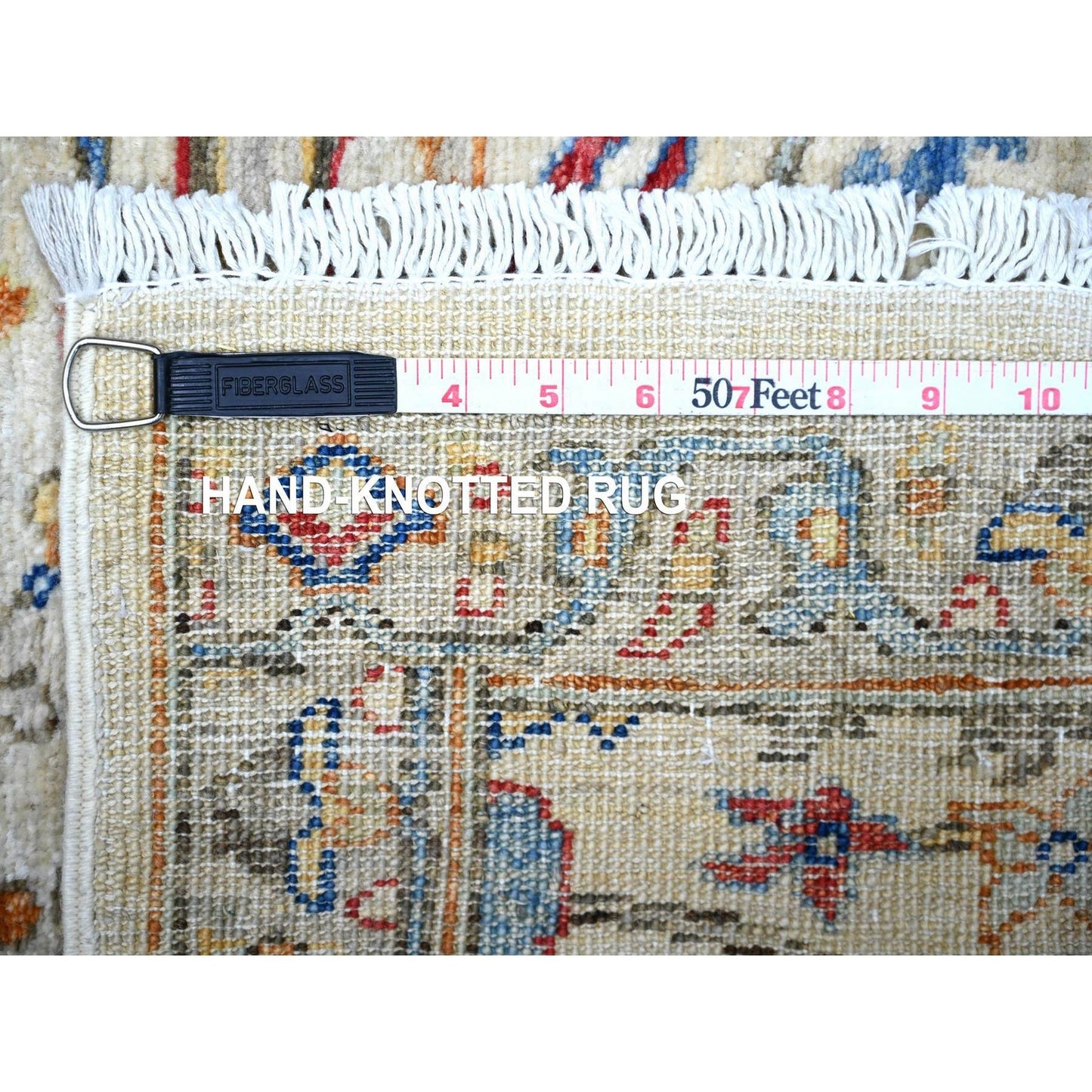 3'X9'5" Gray Aryana Natural Dyes Pure Wool Hand Knotted Oriental Rug