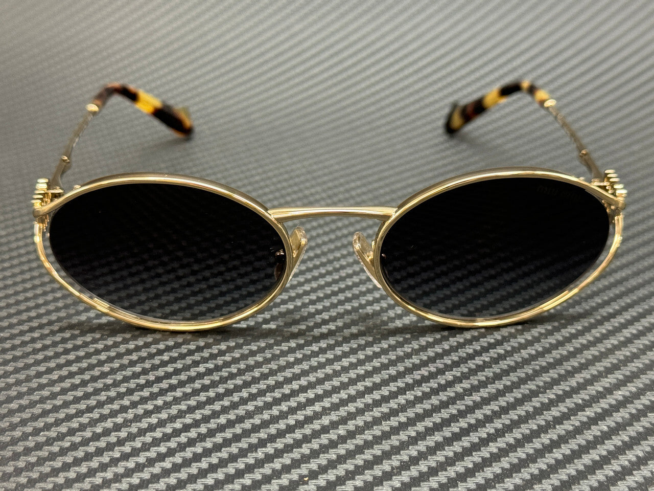 Miu Miu Mu 52Ys Zvn5D1 Pale Gold Grey Gradient