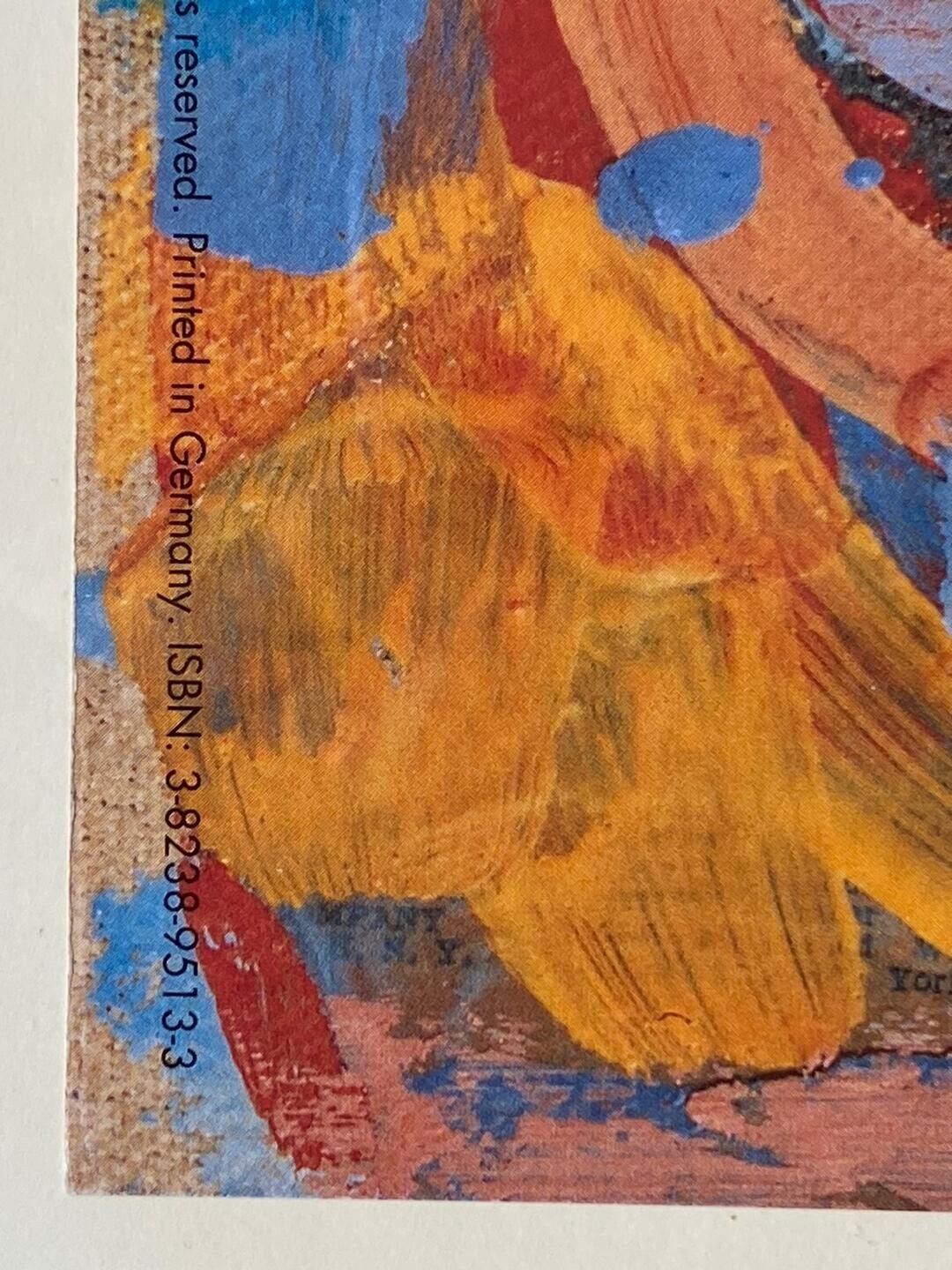 Jasper Johns - Zero Nine Wax On The Newspaper On