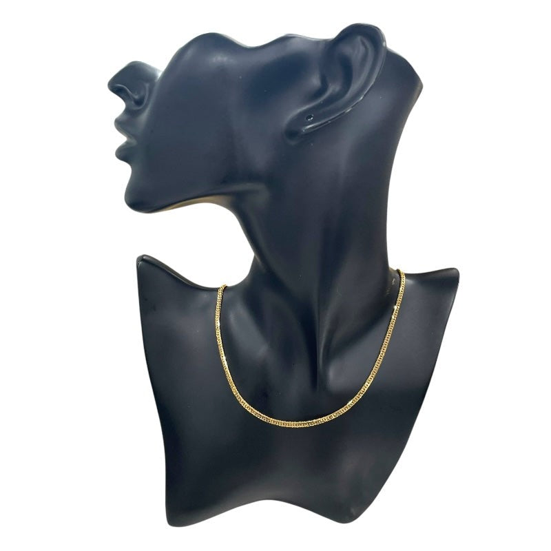 Kihei 6-Sided Double Necklace Gold 750