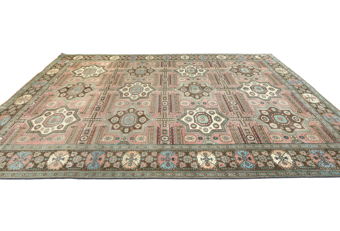 Antique Distressed Oriental Rug 10X13 Ft Rare