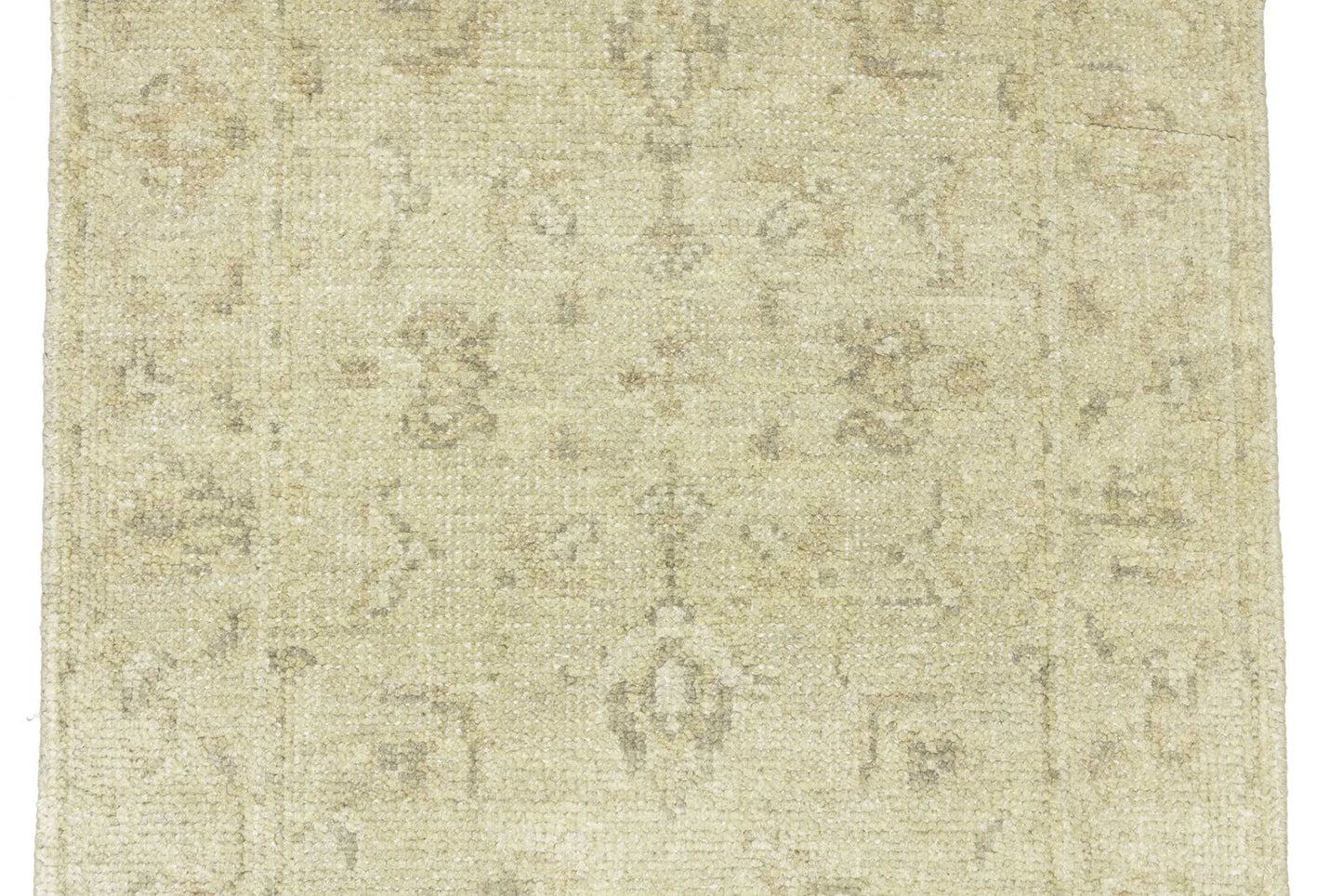Handmade Wool Oriental Runner Rug Muted Floral