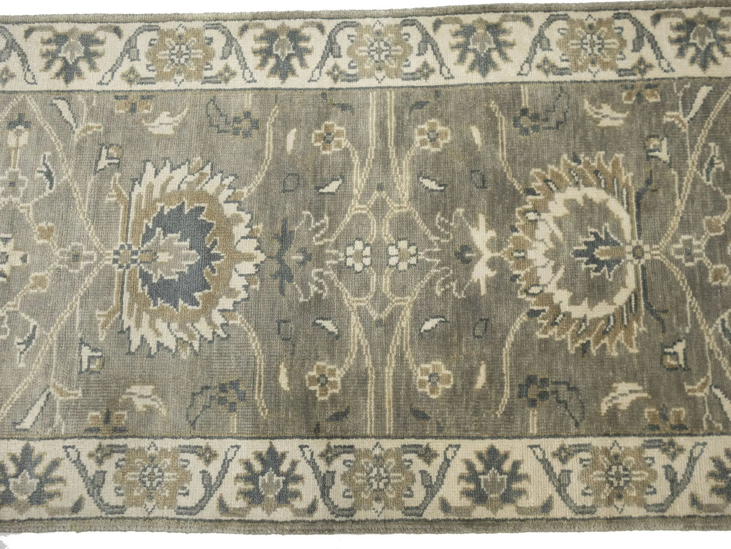 2'6X8 Ft Hand-Knotted Oushak Chobi Wool Runner