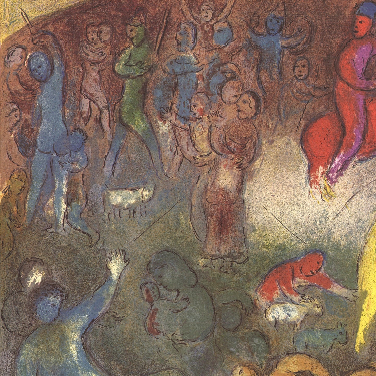 Marc Chagall Enlevement De Chloe (Abduction Of Chloe) " Lithograph 197