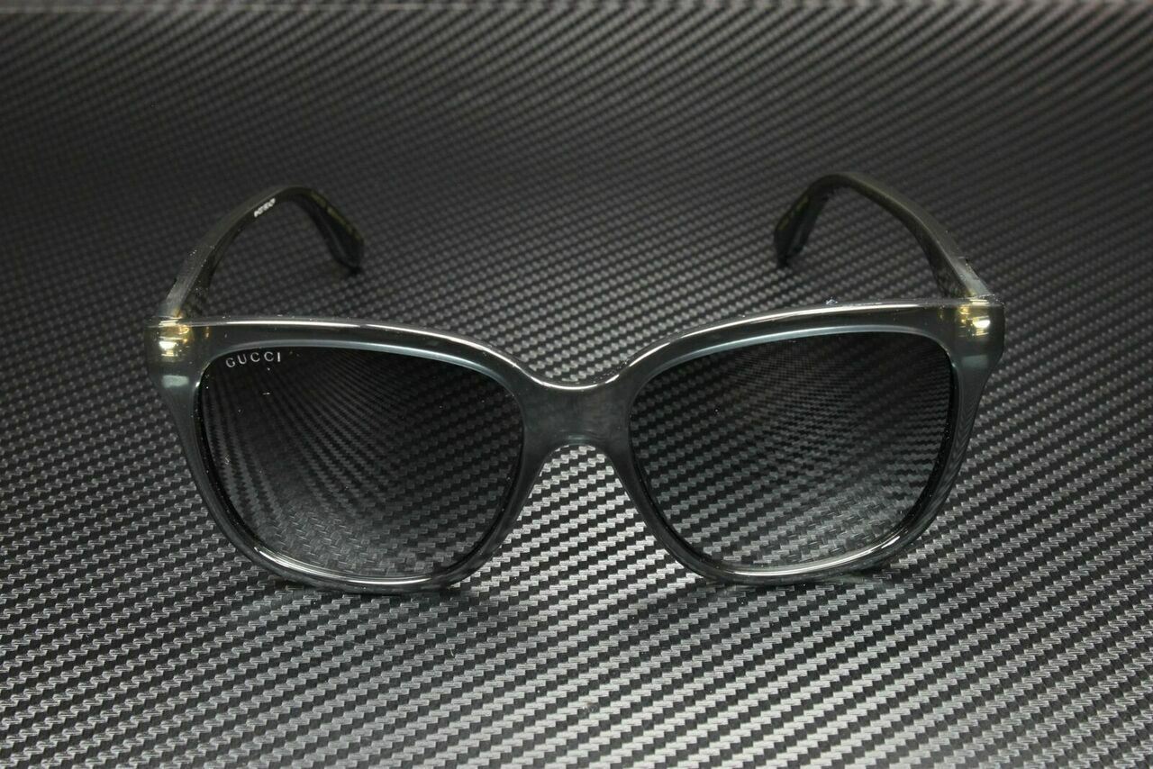 Gucci Gg0790S 001 Rectangular Squared Grey Dark