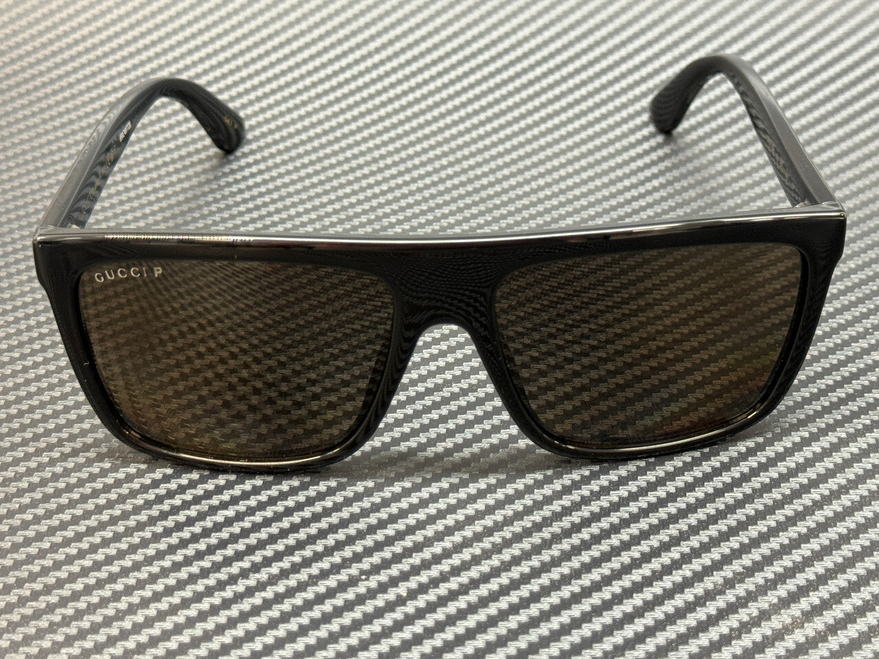 Gucci Gg0748S 005 Black Brown Polarized Men'S 59