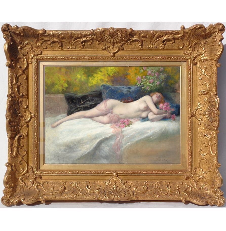 Albert Joseph Penot Signed Original Painting Oil