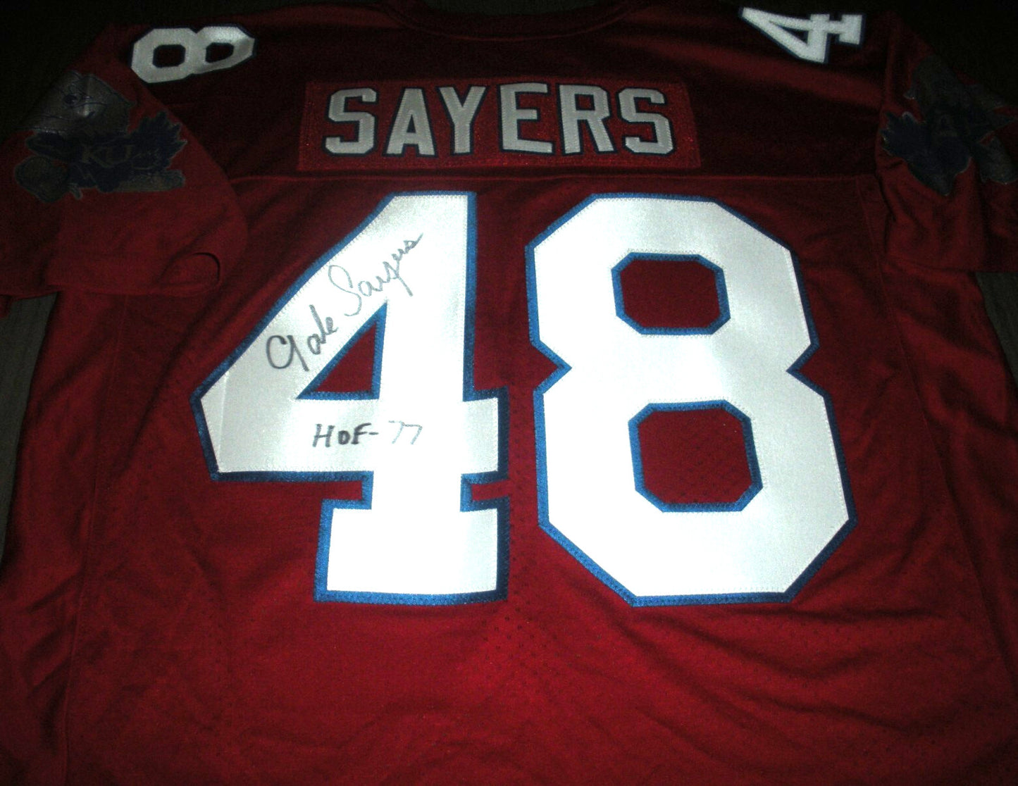 Gale Sayers Kansas Jayhawks,Bears Wcoa Signed