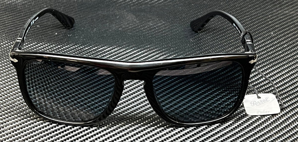 PERSOL PO3336S 95 S3 Black Polarized Unisex 57 mm Sunglasses