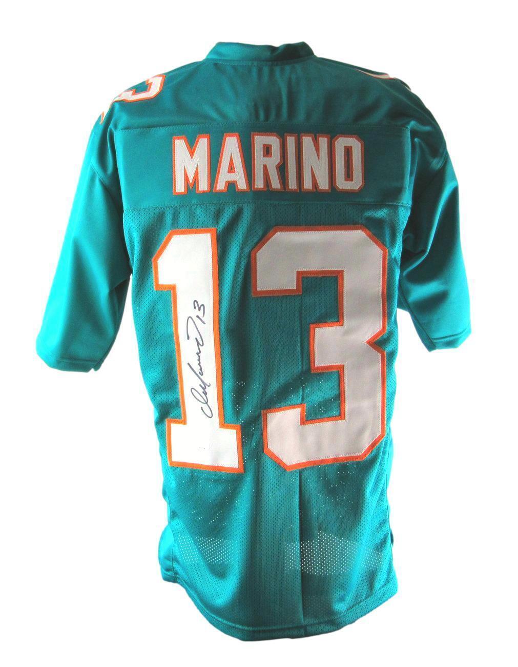 Dan Marino Hof Signed/Auto Miami Dolphins Custom Football Jersey Jsa 165343