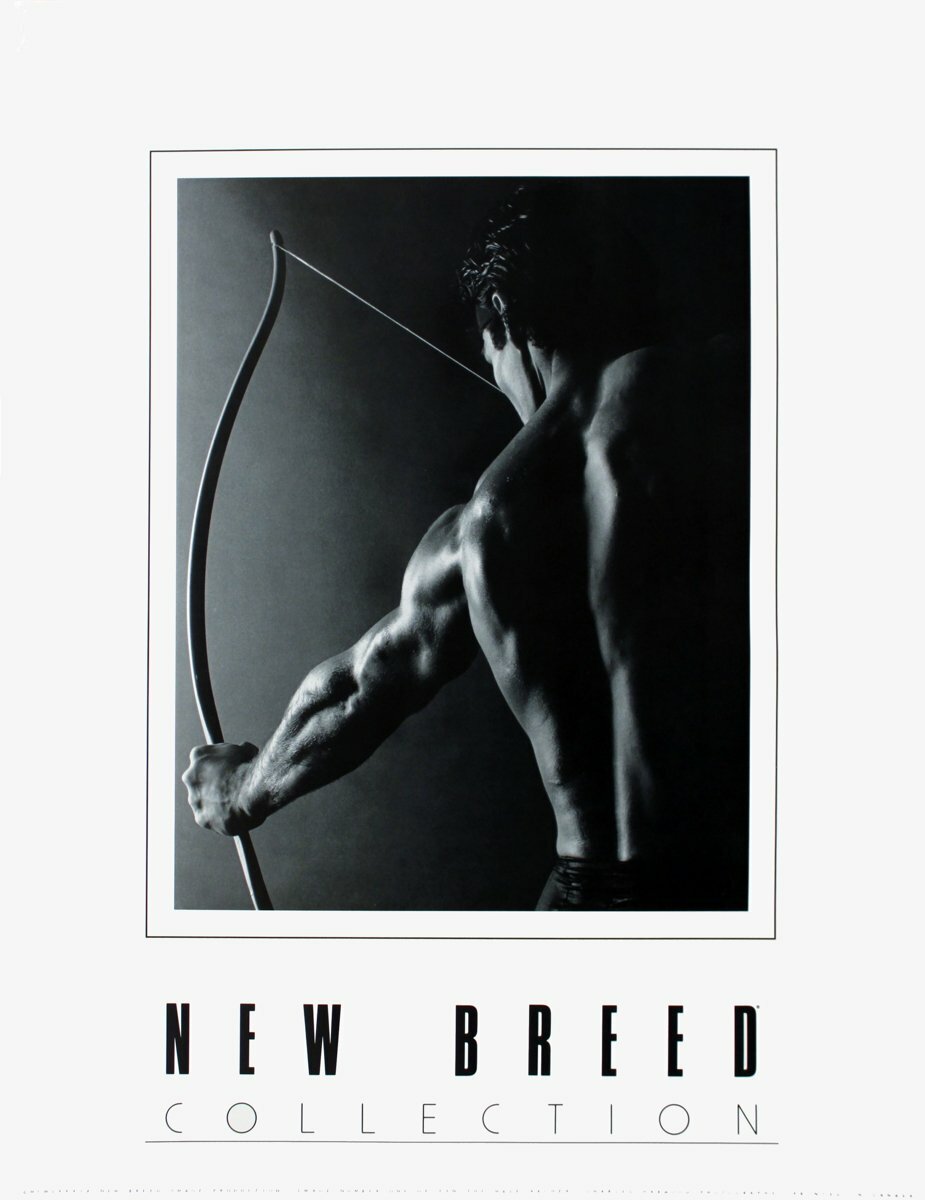 Charles Harwood The Male Archer " Poster Photography Black & Whit