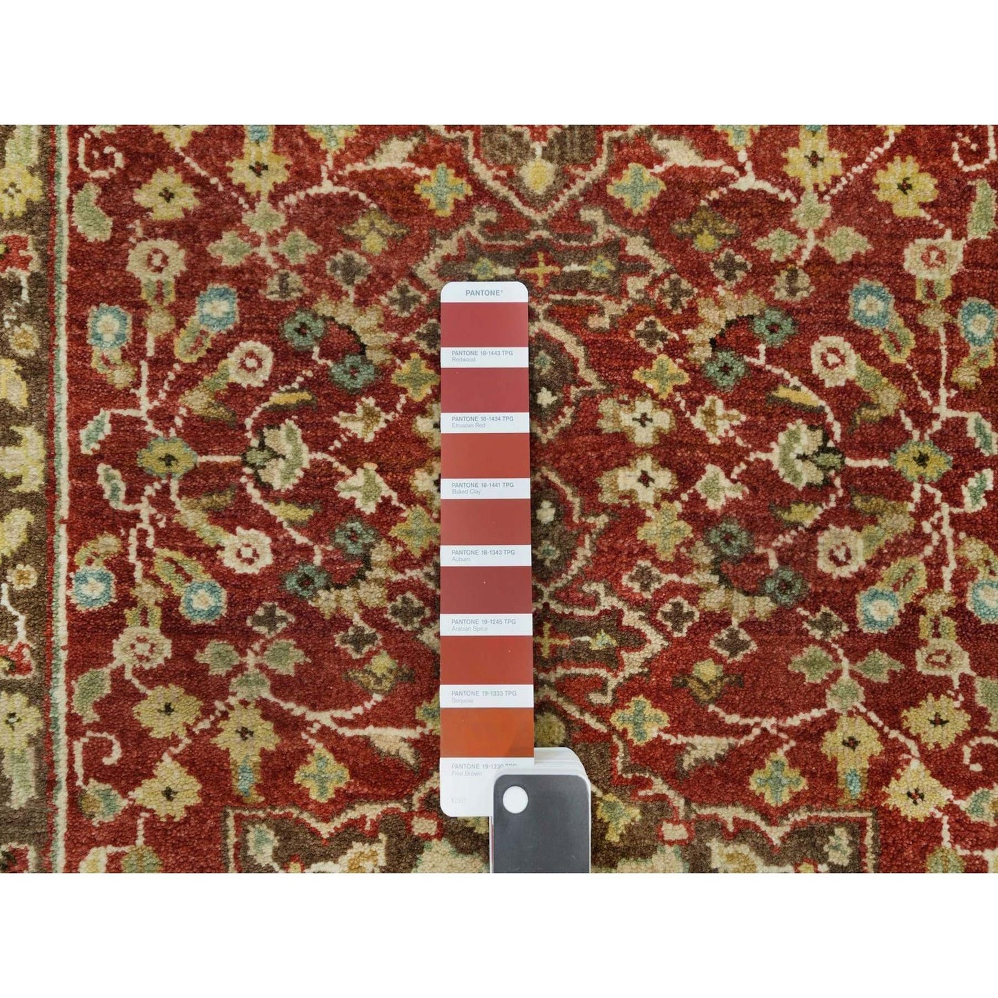 2'6"X10'1" Upsdell Red Haji Jalili Design Hand Knotted Wool Runner Rug