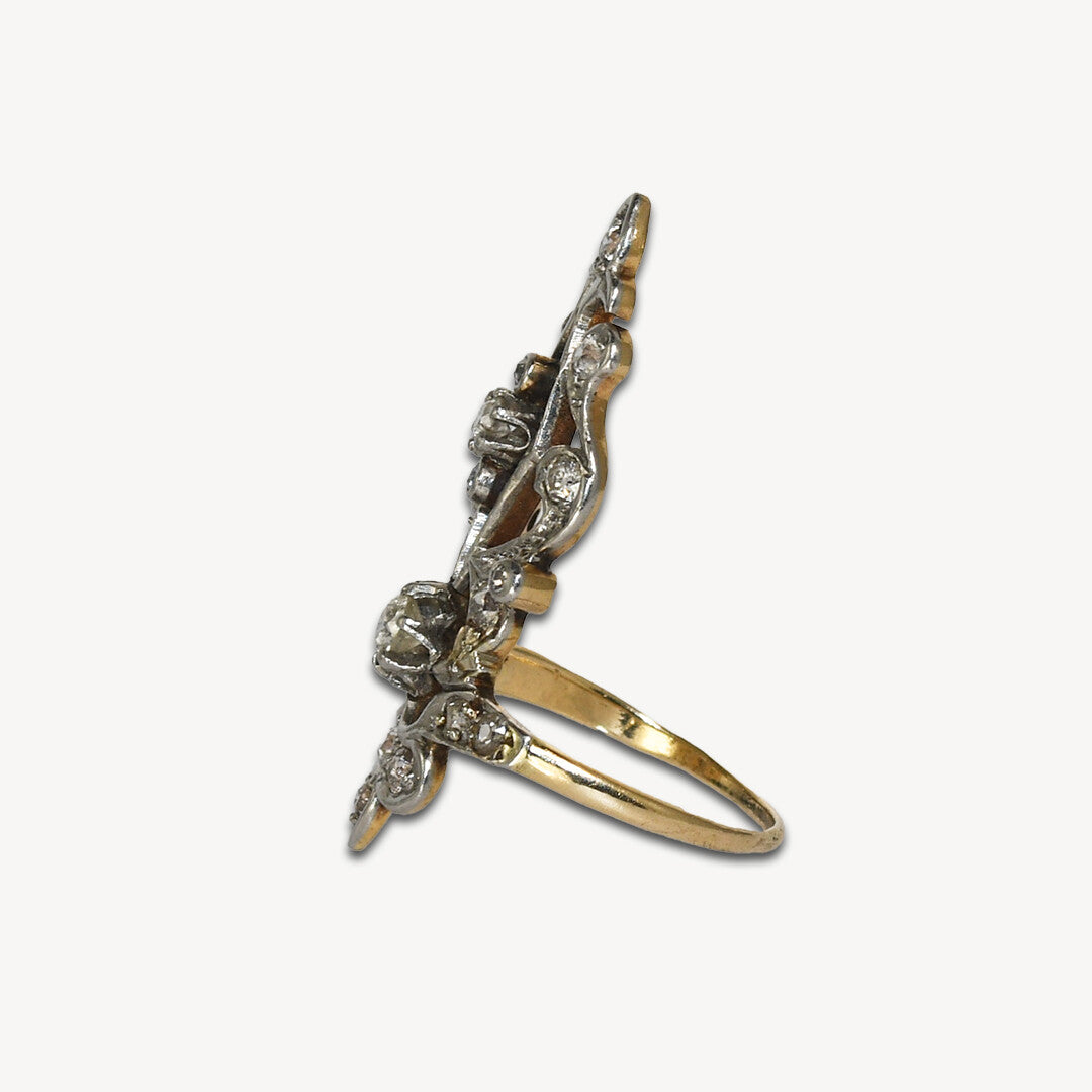 14K Yellow Gold Art Deco 1.0Ct Diamond Women'S