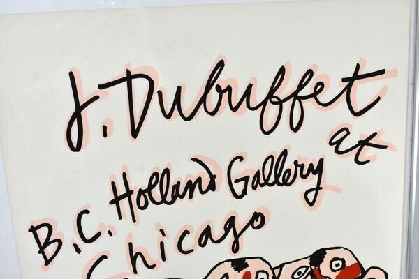 Jean Dubuffet 1976 Silkscreen Print B.C. Horland