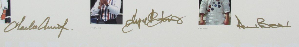 Pete Conrad/Gene Kranz/Alan Bean Nasa Autographed