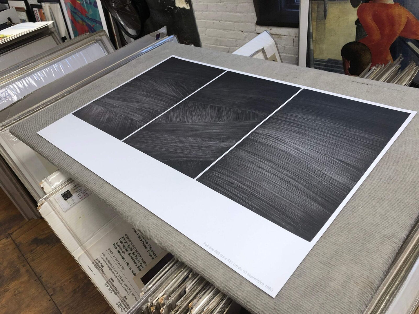 Pierre Soulages Painting January 7, " Offset Lithograph A