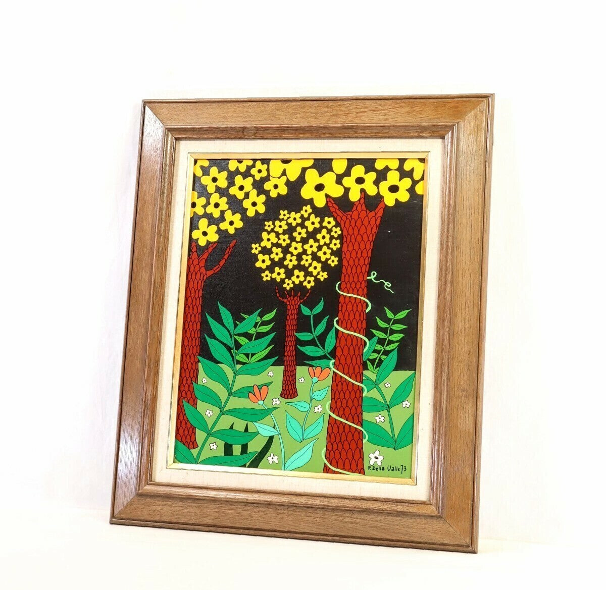 Paolo Della Valle (Italy) Original Painting Oil On Canvas Signed Framed
