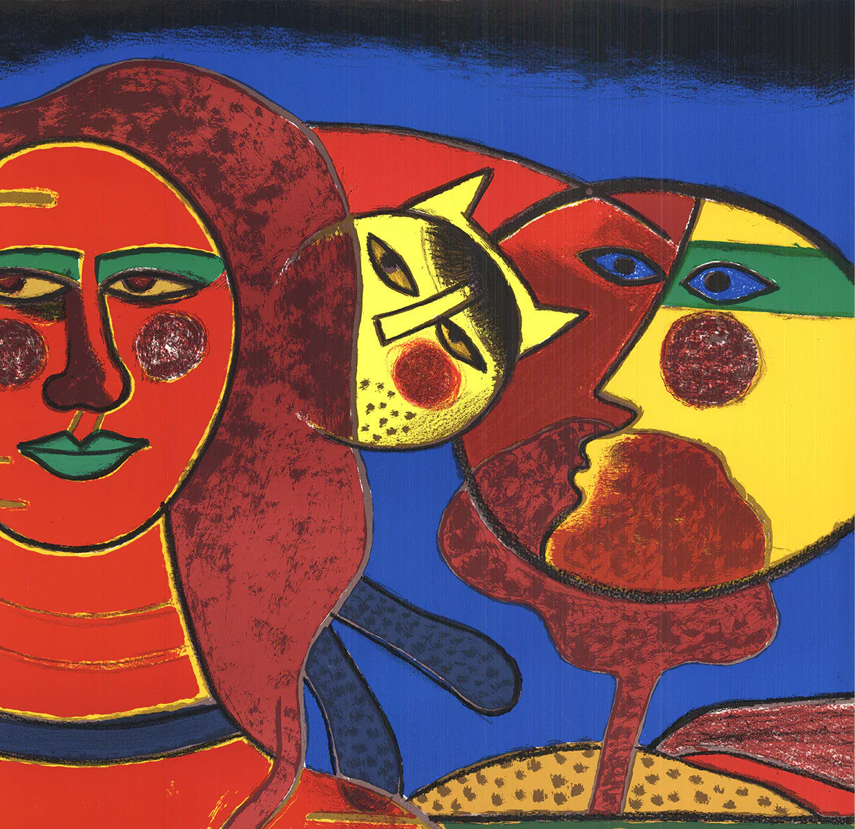 Corneille La Sensualite Du Sensible " Serigraph Contemporary