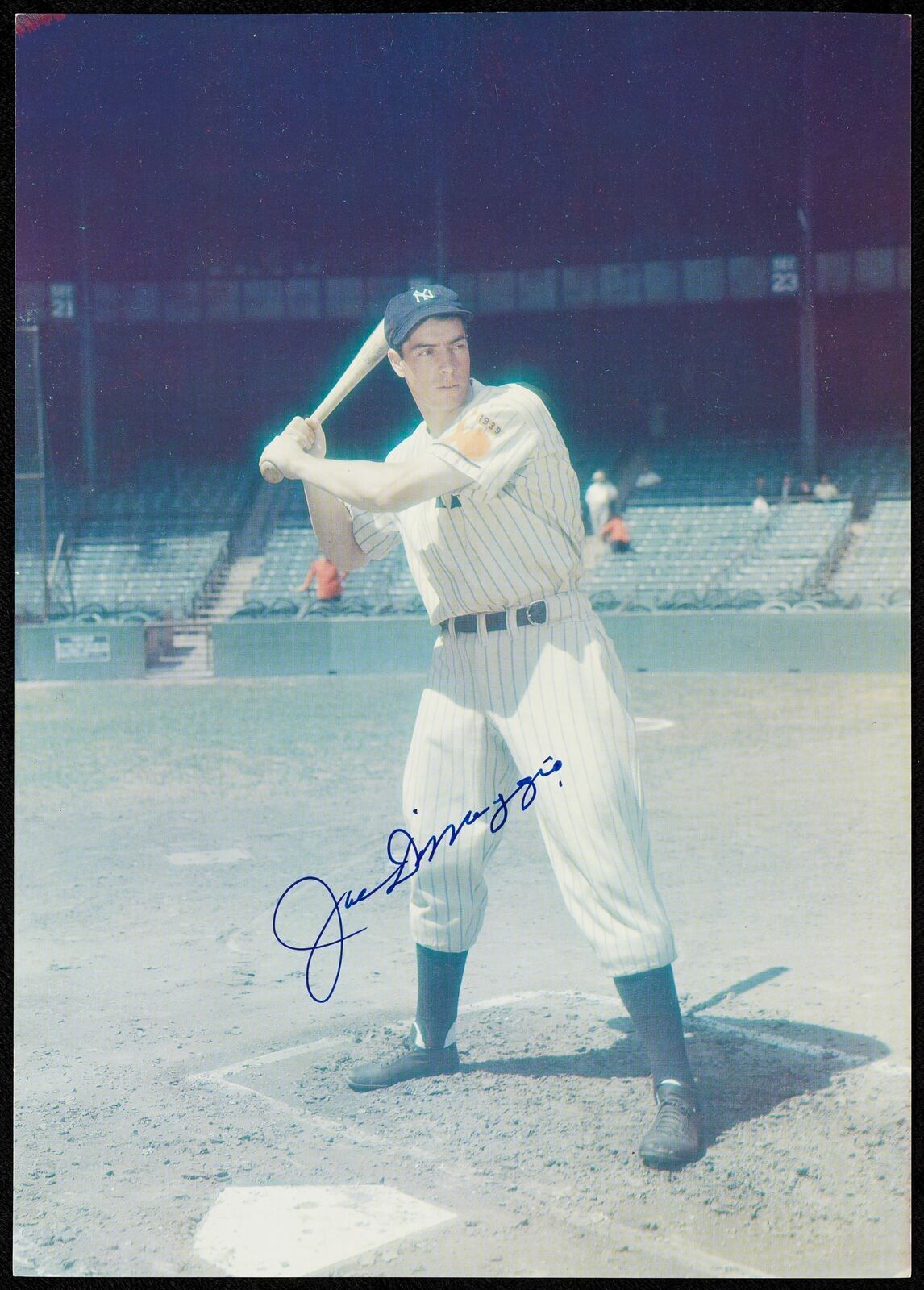 Joe Dimaggio Autographed 11X14 Photo New York