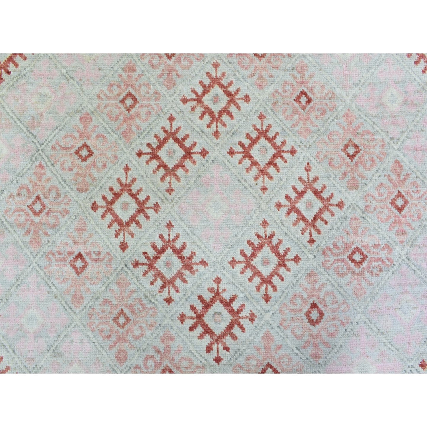 9'X12' Red Anatolian Village Inspired Style Soft Wool Hand Knotted Rug