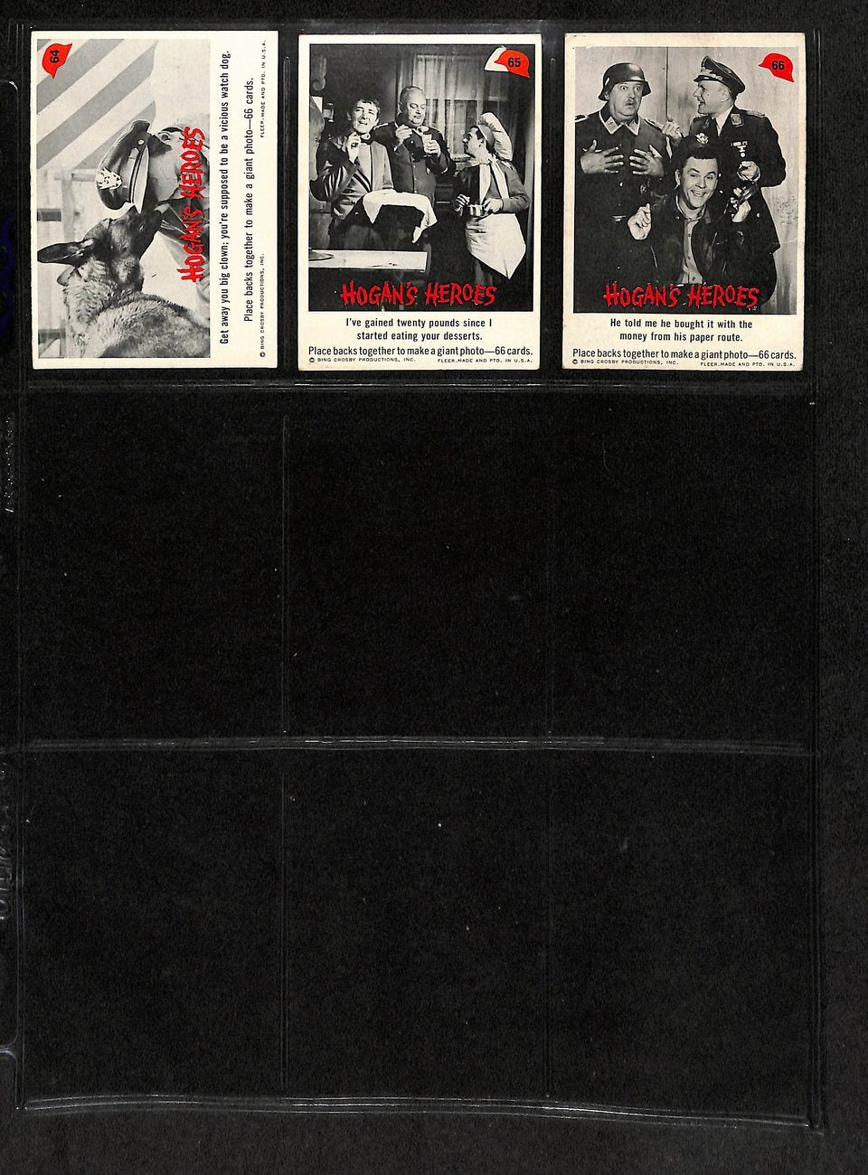 1965 Fleer Hogan'S Heroes Card Complete Set