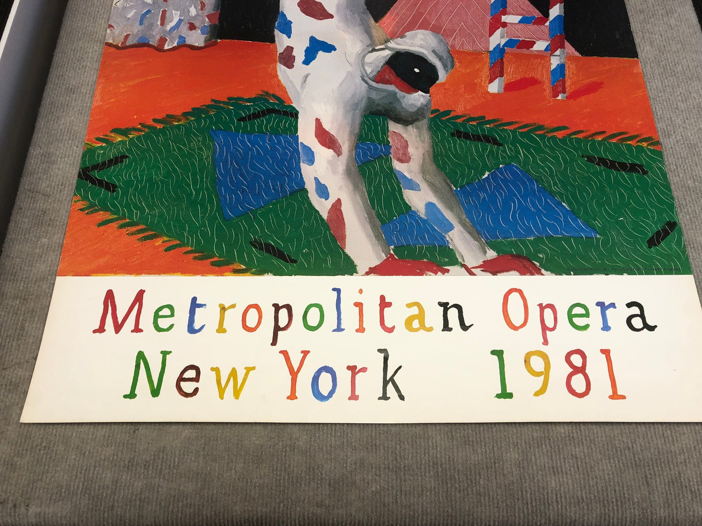 David Hockney Harlequin From Parade " Poster Pop Art Multicolor