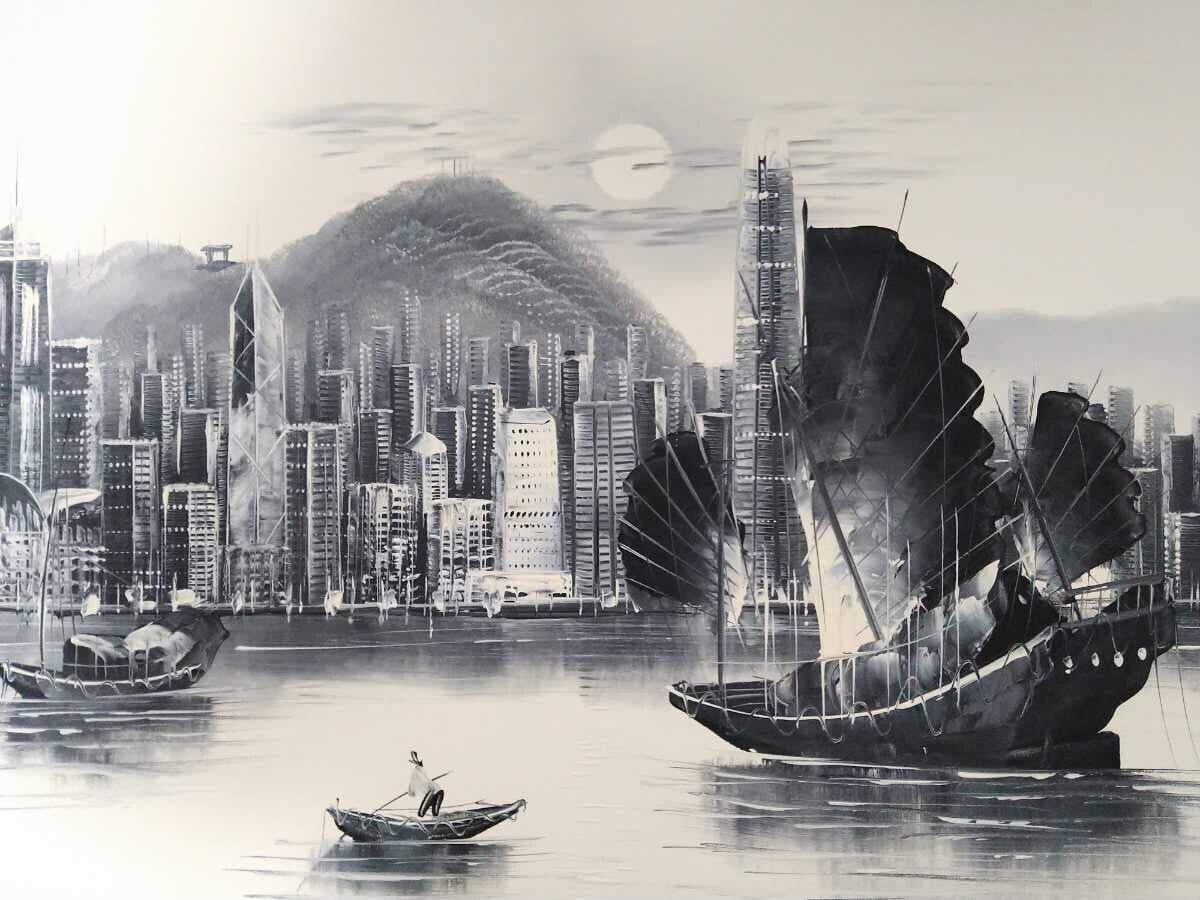 W Chan - Hong Kong Victoria Harbour Original