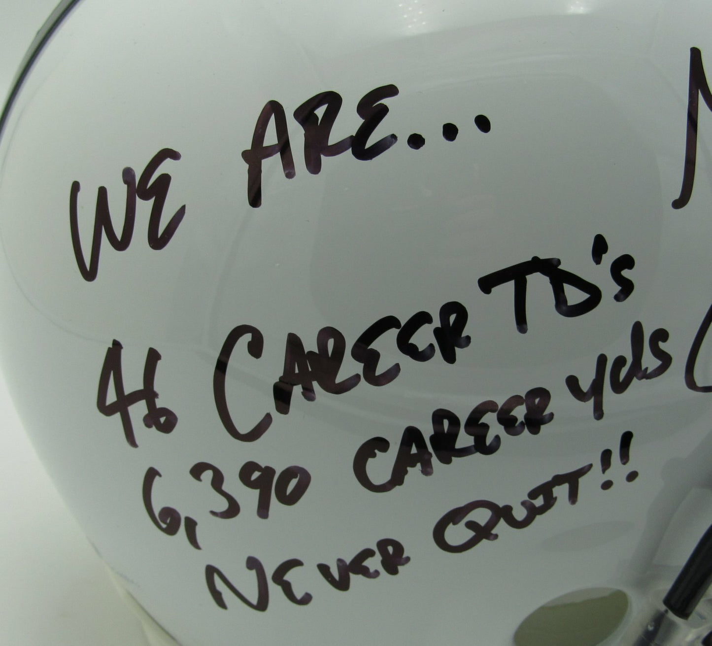 Matt Mcgloin "We Are...Never Quit!!" Autographed