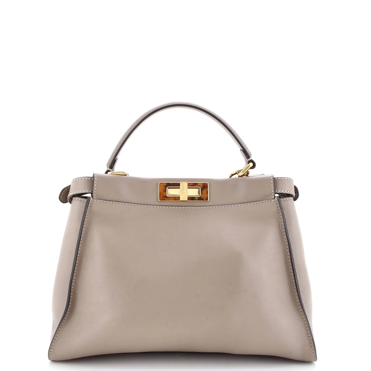 Fendi Peekaboo Bag Leather With Plexiglass Detail Regular